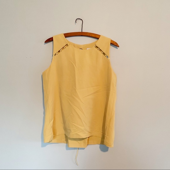 Anthropologie Tops - Anthropologie Waverly Grey  mustard yellow tank